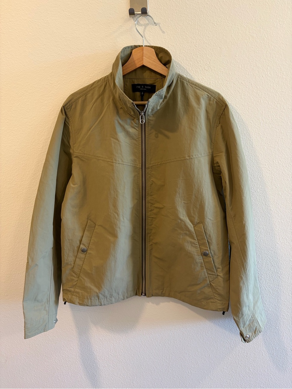 rag & bone Olive Lightweight Waterproof Jacket